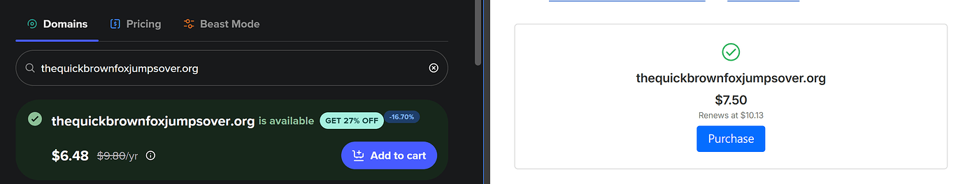 左图为其他境外注册商，右图为Cloudflare|690x132